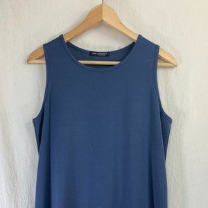 New Orleans Knitwear Jersey Tank Dress / Tunic in Deep Periwinkle Pima Cotton